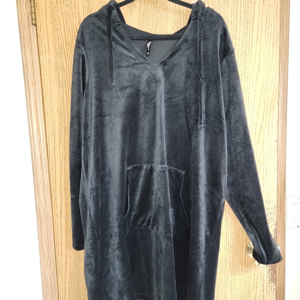 Torrid Black Velvet Sweater Dress